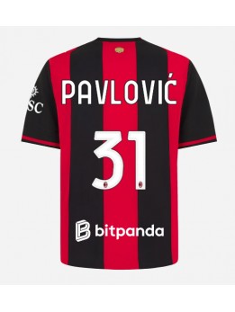 Moški Nogometna dresi replika AC Milan Strahinja Pavlovic #31 Domači 2026-27 Kratek rokav